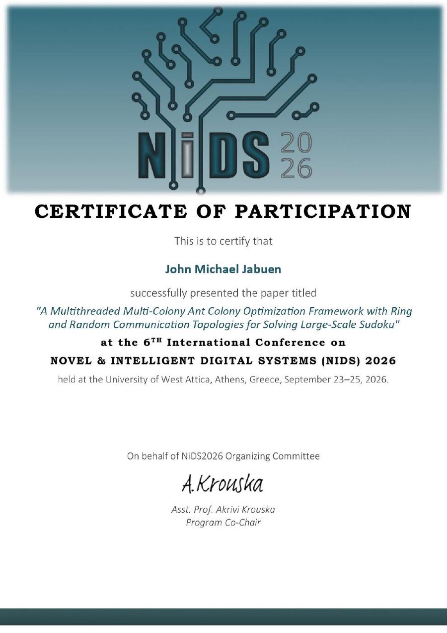 NIDS 2026 certificate of participation