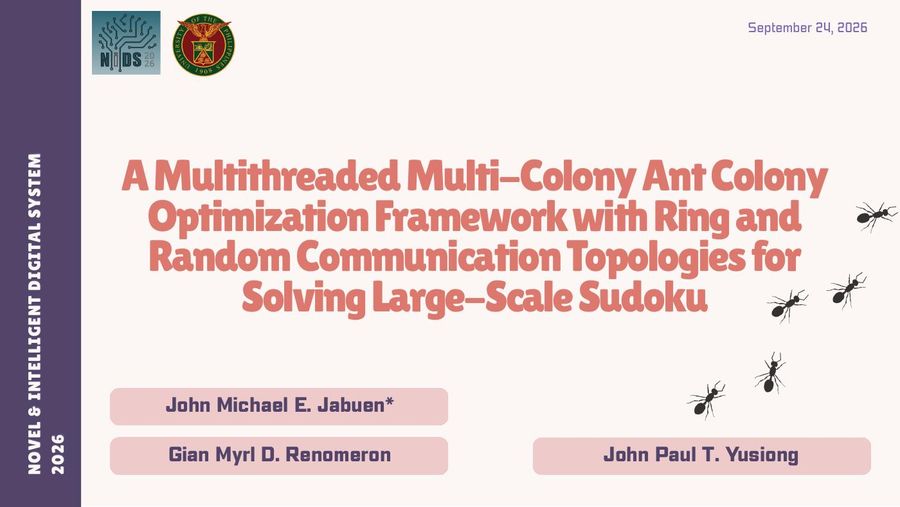 Title slide of the NIDS 2026 research presentation